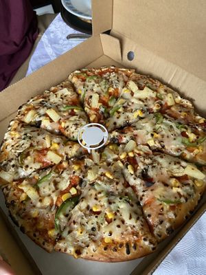 vegan sweet pizza  at Mr Singh's in Wolverhampton