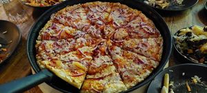 Margherita with a twist pizza at Mr Singh's in Wolverhampton