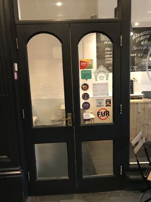 Shop frontage  at Greazy Vegan in Cardiff