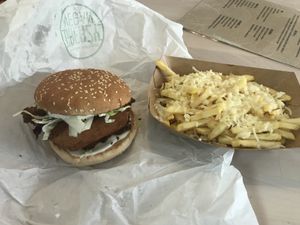 Chickun royale at Greazy Vegan in Cardiff