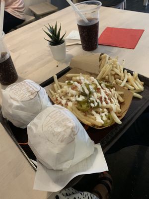 Dirty fries were the best thing I’ve ever tasted 😍😍😍 at Greazy Vegan in Cardiff