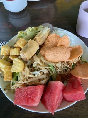 Buffé   at Elephant Nature Park in Chiang Mai