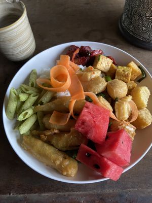 Buffé   at Elephant Nature Park in Chiang Mai