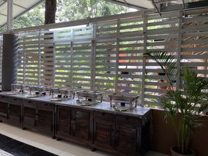 The buffet at Elephant Nature Park  at Elephant Nature Park in Chiang Mai