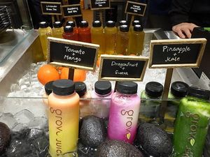 Tomato+ Mango, DragonFruit + Guava, Pineapple+kale at Grove Cafe 素林 - Paya Lebar in Central Singapore