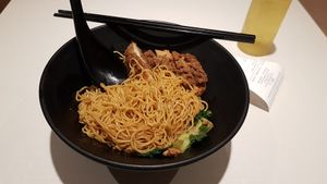 dry cutlet noodle at Grove Cafe 素林 - Paya Lebar in Central Singapore