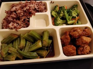 Bento rice set at Grove Cafe 素林 - Paya Lebar in Central Singapore