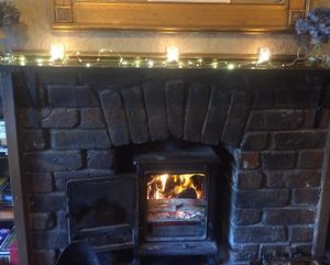 Cosy Fire at Castle Inn in Criccieth