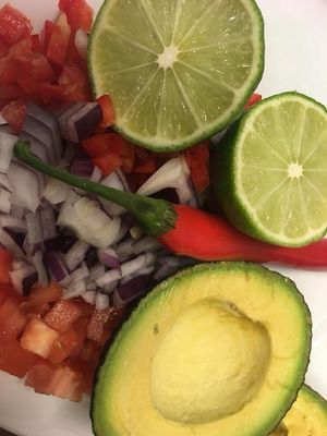 Guacamole Ingredients   at Castle Inn in Criccieth