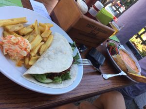 Vegan wrap  at Castle Inn in Criccieth