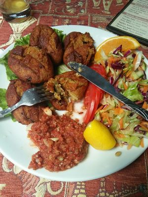 Delicious falaffels at Silk Road Cafe and Restaurant in Goreme