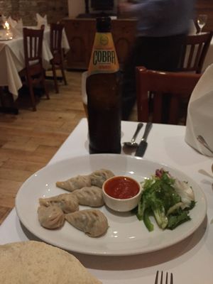 Yummy vegan momos at Monkey Temple in West London