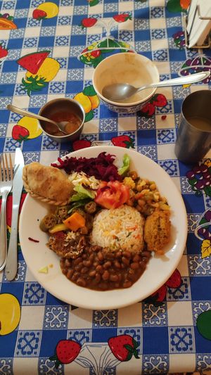 Indian style with samosa - my favorite at Centro Cultural Annapurna in Fortaleza