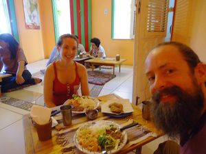 Local food day, rice and beans.  at Centro Cultural Annapurna in Fortaleza
