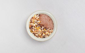 Chocolate and almond chia pudding at Booster Deli & Cafe in Phuket