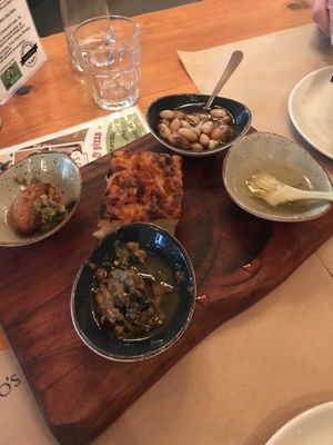 Vegan tapas  at Massimo's in Hout Bay