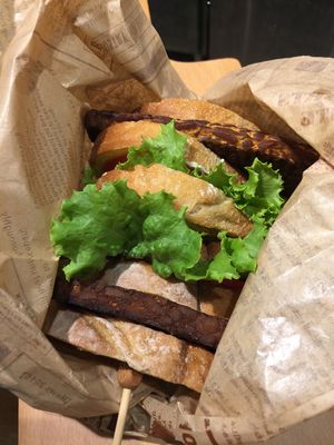 Smoked Tempeh sandwich  at Happy Green - Tainan Wei Le Lu in Tainan