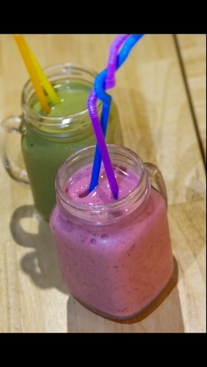 Green Mocha & Pink Strawberry 綠色抹茶與粉紅草莓 at Happy Green - Tainan Wei Le Lu in Tainan