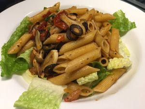 Sun dried tomato pasta at Happy Green - Tainan Wei Le Lu in Tainan