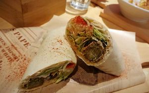 Falafel veggie Wrap at Happy Green - Tainan Wei Le Lu in Tainan