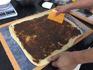 Making of Cinnamon roll at Happy Green - Tainan Wei Le Lu in Tainan