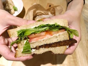 Delicious Tempeh Sandwich at Happy Green - Tainan Wei Le Lu in Tainan