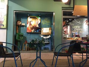 Outdoor seat at Happy Green - Tainan Wei Le Lu in Tainan