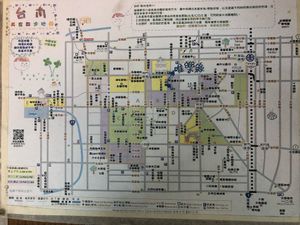 Tourist map at Happy Green - Tainan Wei Le Lu in Tainan