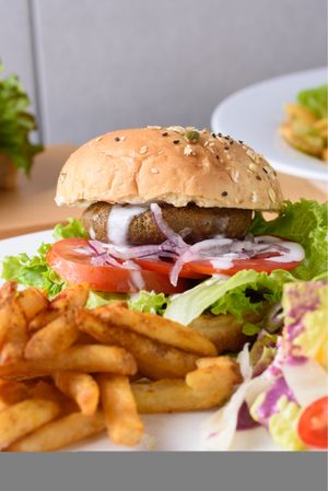 Falafel Burger at Happy Green - Tainan Wei Le Lu in Tainan