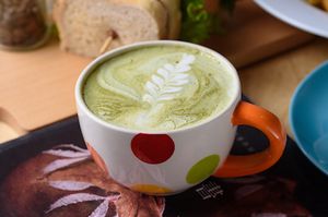Soy Milk Mocha 黑心抹茶拿鐵 at Happy Green - Tainan Wei Le Lu in Tainan