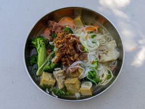 Wonton Soup. at Bodhi Viet Vegan in Austin