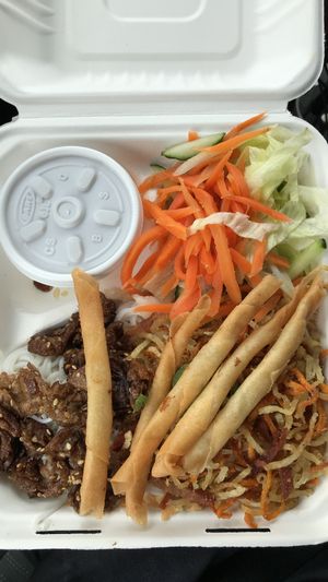 BBQ noodles at Bodhi Viet Vegan in Austin