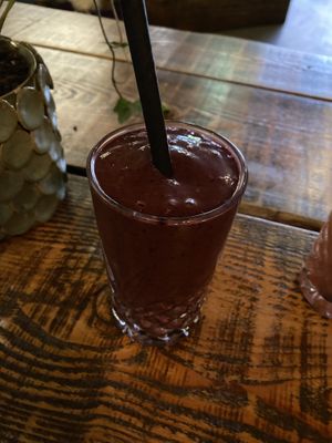 Twister smoothie. The ginger flavour is very strong!  at We Feat Pure Organic in Aalborg