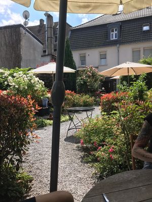 Blick im Garten at Cafe Moller in Unna