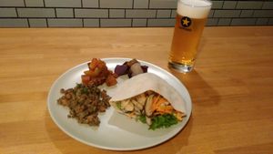 Pita sandwich lunch on Thursdays. at Kuppila in Nara