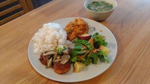 The set lunch on 7 Mar. at Kuppila in Nara