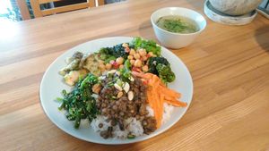 The set lunch on 19 Mar. at Kuppila in Nara