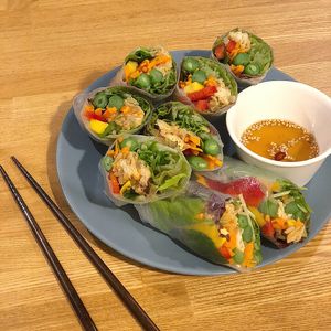 Rice paper rolls (double portion)   at Kuppila in Nara