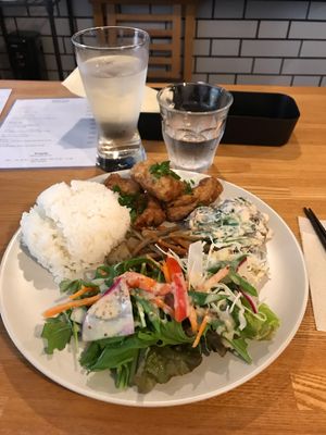 Vegan set for the day.  at Kuppila in Nara