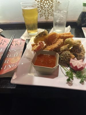 Vegetable tempura   at Sushi Yoshi in Seven Mile Beach