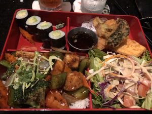 Veggie Bento Box at Sushi Yoshi in Seven Mile Beach