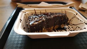 chocolate cheesecake  at Lekker Vegan - Harrington in Cape Town