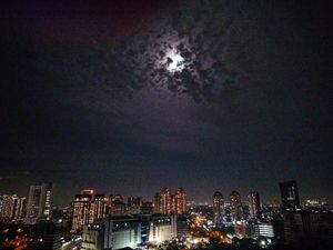 View from balcony at The Silk Route in Jakarta