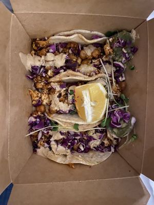 chickpea cauliflower tacos 🌮   at Seed Shack in Gilbert
