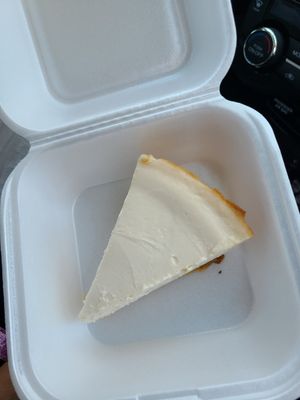 Cheesecake. They omitted the drizzle. ☹ at Jeff's Vegan in Frisco