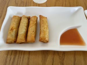 Spring rolls   at Jeff's Vegan in Frisco