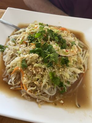 Pad Thai (hmm Chinese take?) #Veganuary at Jeff's Vegan in Frisco