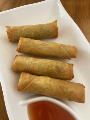 Spring rolls #Veganuary at Jeff's Vegan in Frisco