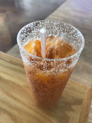 Thai Tea at Jeff's Vegan in Frisco