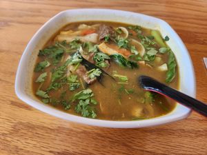 Jeff's Noodle Soup at Jeff's Vegan in Frisco